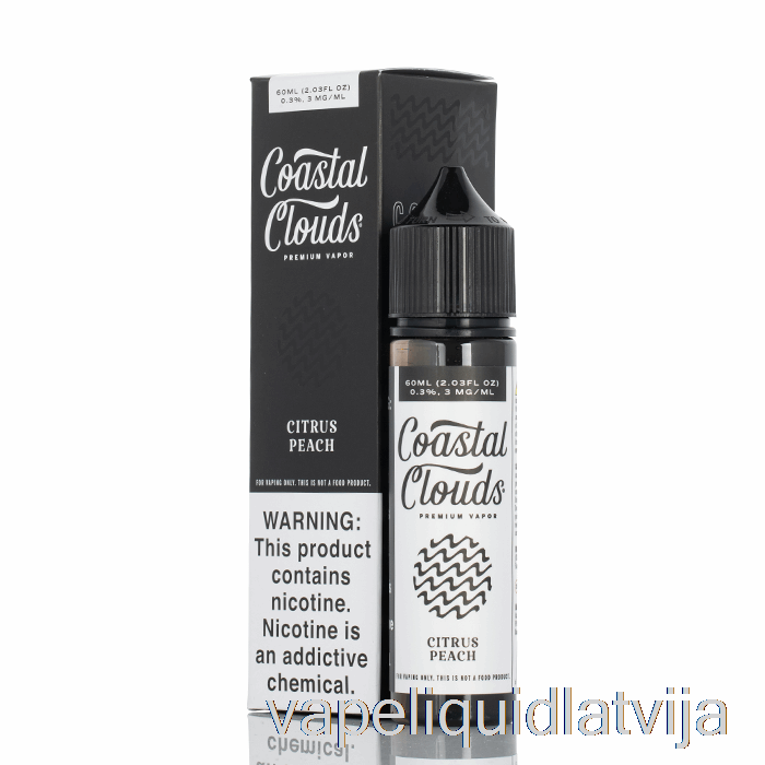 Citrusaugļu Persiks - Piekrastes Mākoņi Co. - 60 Ml 0mg Vape šķidruma